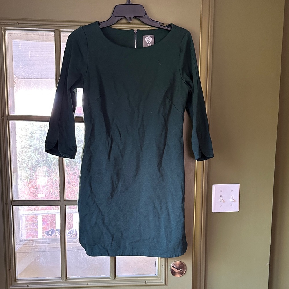Vince Camino hunter green mini dress, sz 4
